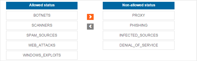 Screenshot of the settings screen for this rule